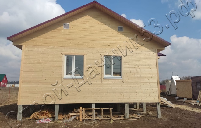 4 Каркасно-щитовой дом Д-3, 9х8.5м, 67.5 М², Московская область, Можайский район, деревня Старое Село. (5)